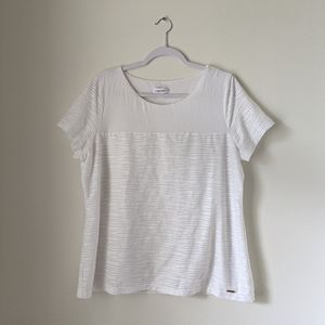 Women's White Textured Shirt